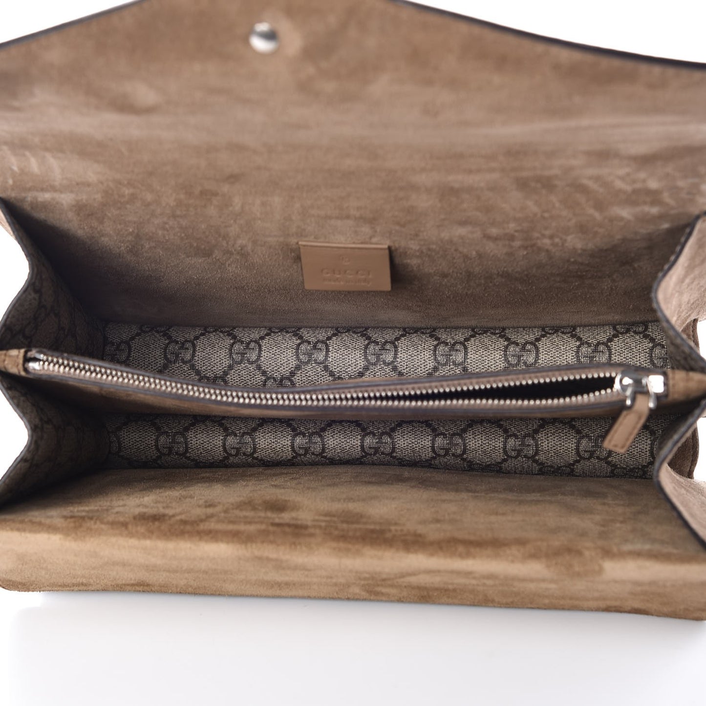 GG Supreme Monogram Small Dionysus Shoulder Bag Taupe