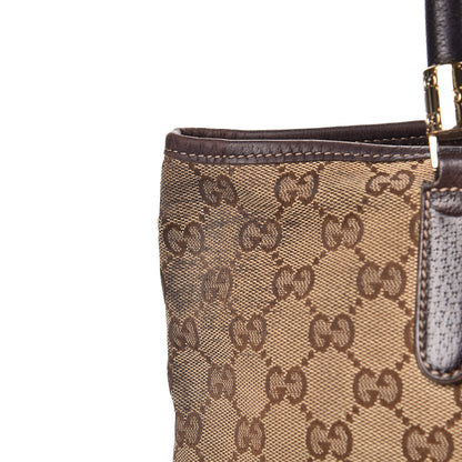 Gucci Monogram Web Tote Brown 12 of 27