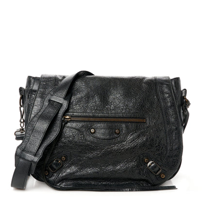 Balenciaga Agneau Classic Hardware Neo Folk Messenger Black 1 of 11