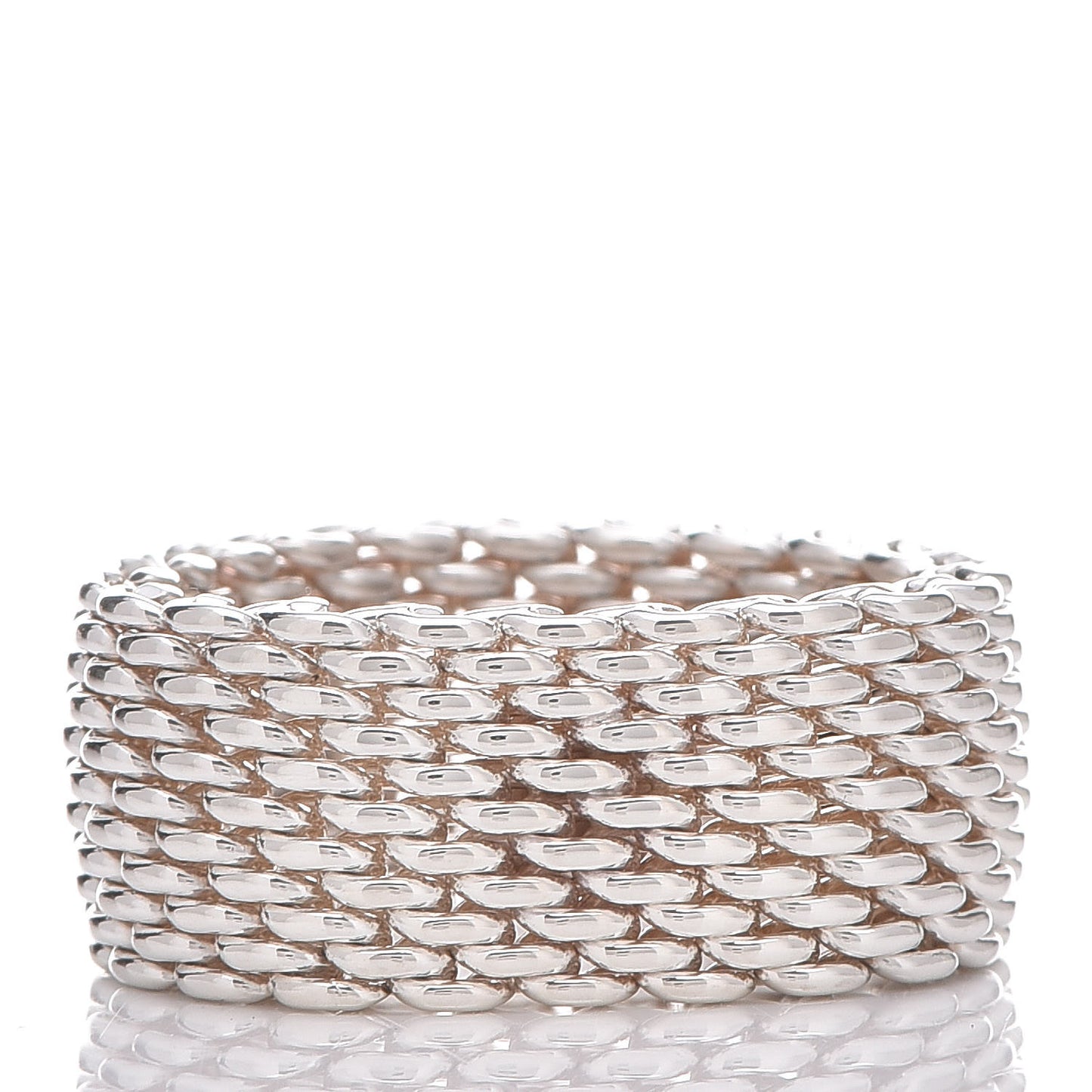 Sterling Silver Somerset Mesh Ring 54 7