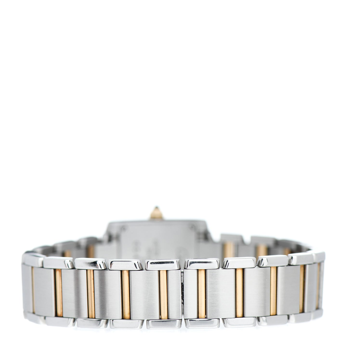 Stainless Steel 18K Yellow Gold 20mm Tank Francaise Quartz Watch