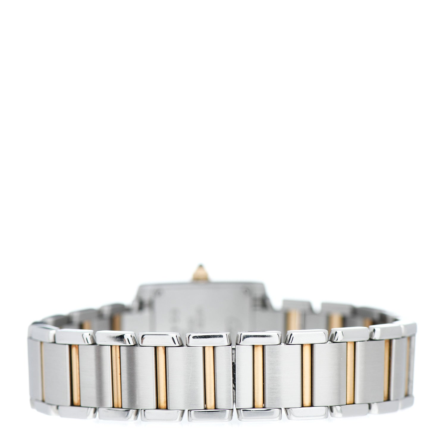 Cartier Stainless Steel 18K Yellow Gold 20mm Tank Francaise Quartz Watch 3 of 4