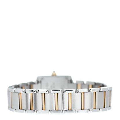 Cartier Stainless Steel 18K Yellow Gold 20mm Tank Francaise Quartz Watch 3 of 4