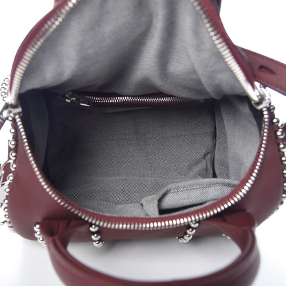 Alexander Wang Calfskin Studded Rockie Matte Beet Rodium Hardware 5 of 9