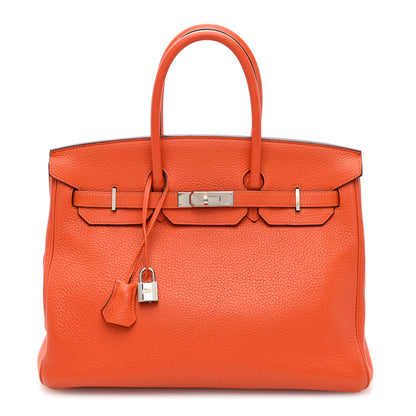 Hermes Togo Birkin 35 Orange 1 of 10