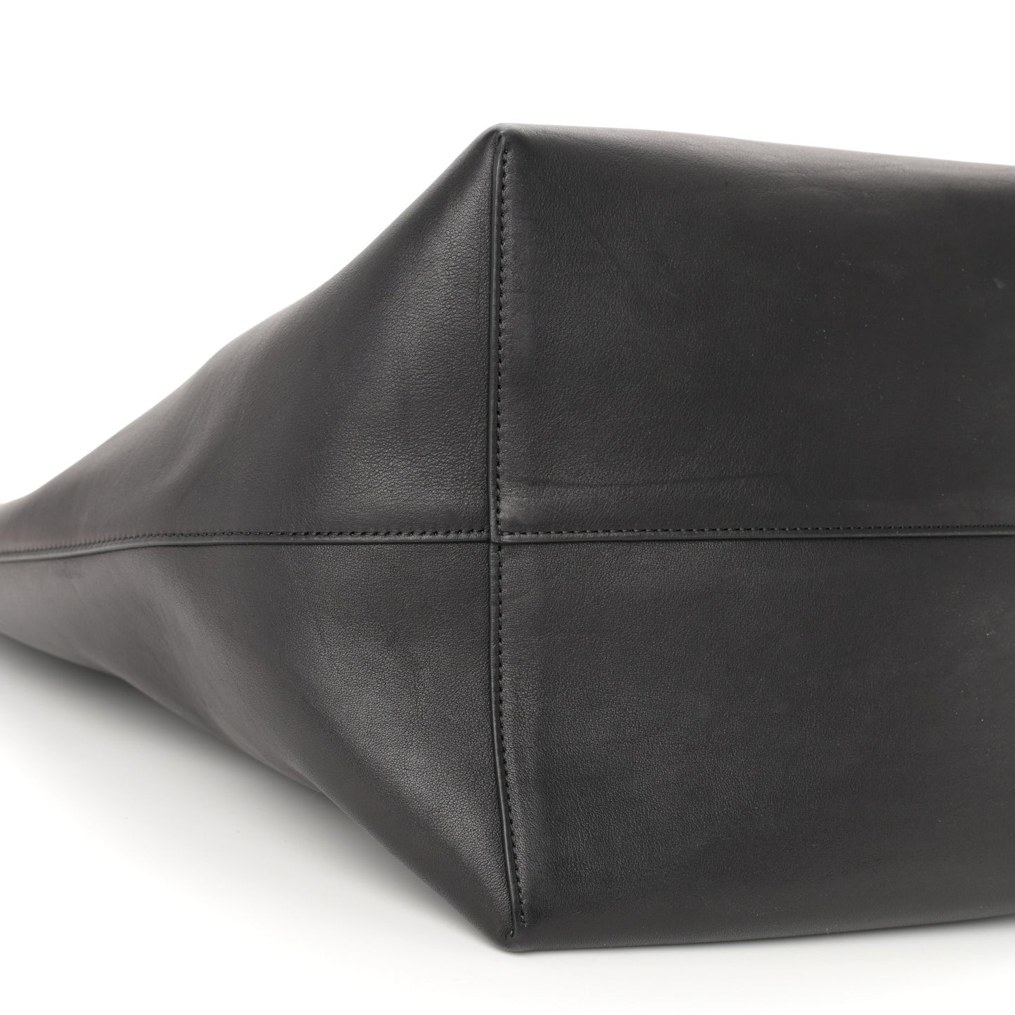 Grained Calfskin Large N/S Park Tote Black