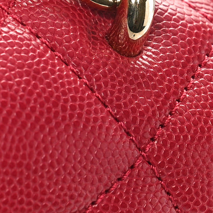 Chanel Caviar Quilted Small Studded Flap Red 11 of 12
