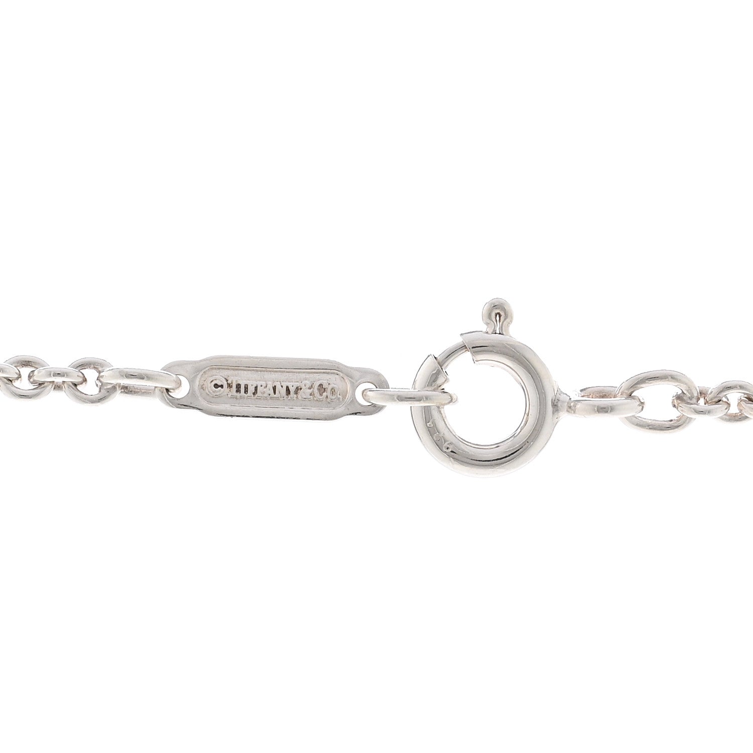 Tiffany Sterling Silver 1837 Open Square Pendant Necklace 4 of 5