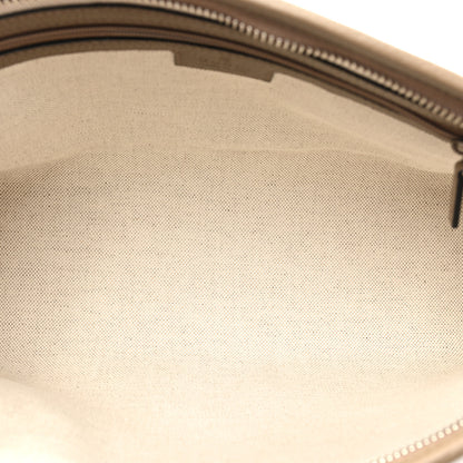 Gucci Piuma Calfskin Jumbo GG Embossed Pouch Good Taupe 5 of 13