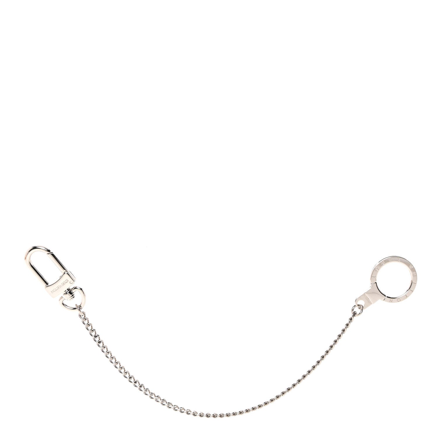 Louis Vuitton Pochette Extender Key Ring Chain Silver 1 of 5