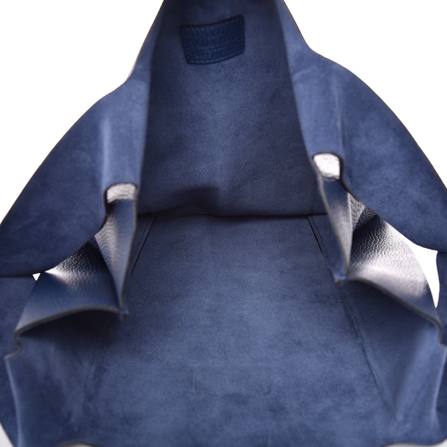 Valentino Garavani Alce Printed Calfskin Shopping Tote Blue 5 of 7