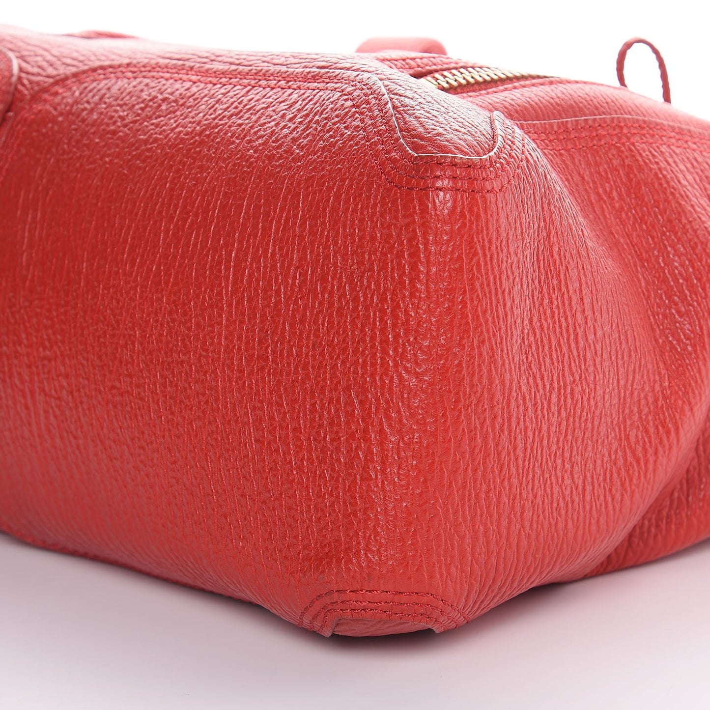 3.1 Textured Calfskin Large Pashli Satchel Red
