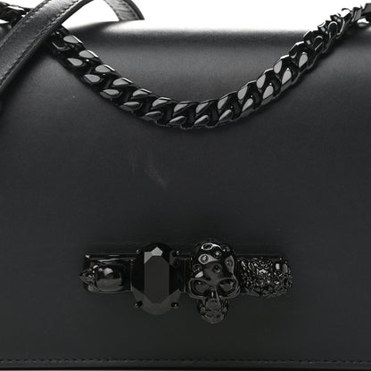 Alexander McQueen Calfskin Knuckle Shoulder Bag Black 7 of 9