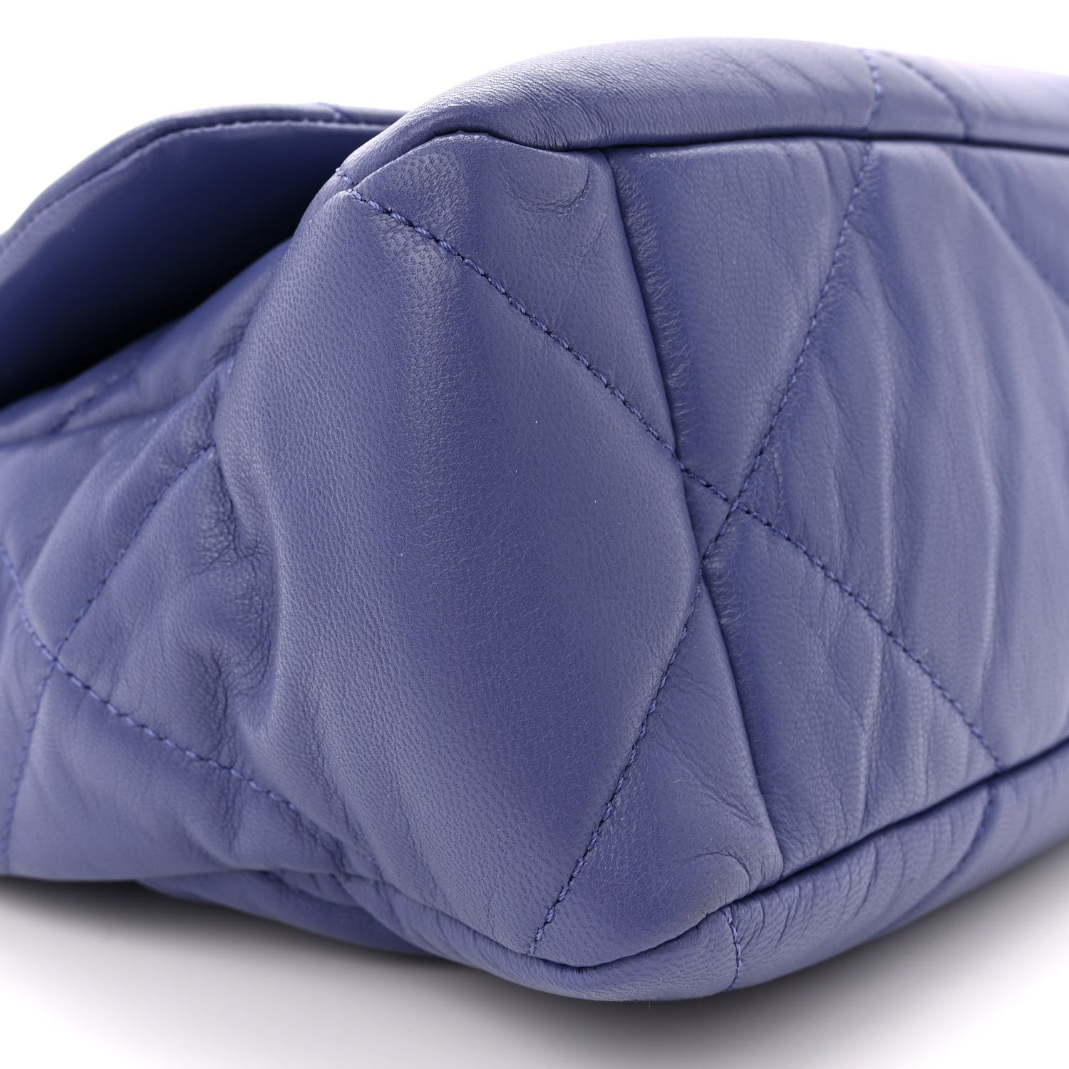 Chanel Lambskin Quilted Large Chanel 19 Flap Purple 9 of 11