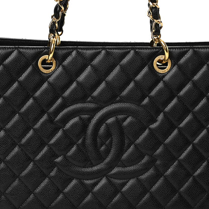 Chanel Caviar Quilted XL Grand Shopping Tote GST Black 8 of 12