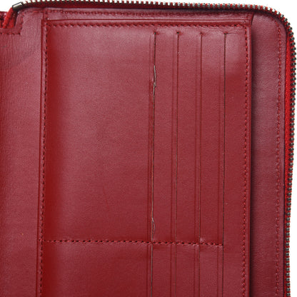 Chanel Patent Quilted Large Brilliant Zip Around Organizer Wallet Red 14 of 17