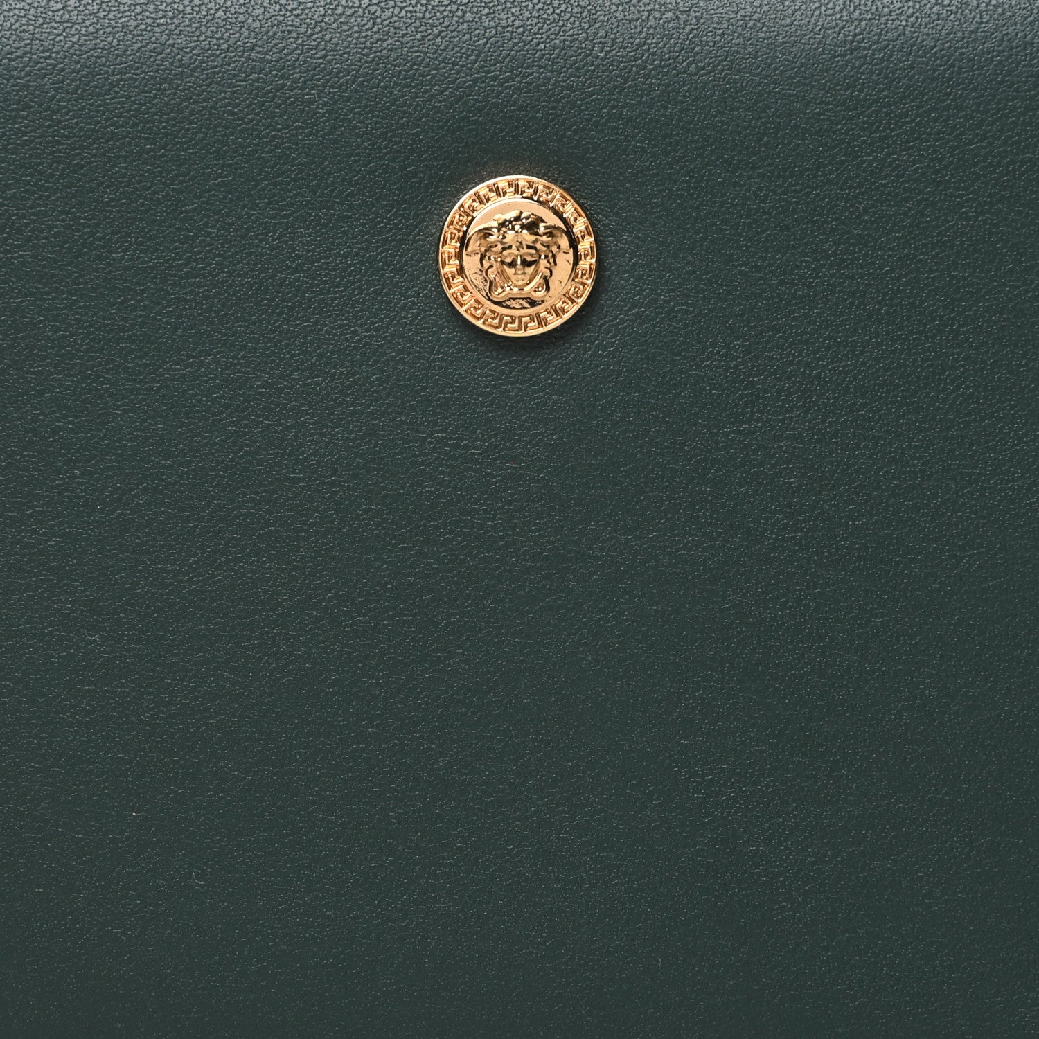 Versace Calfskin Medusa Zip Around Wallet Green 7 of 10