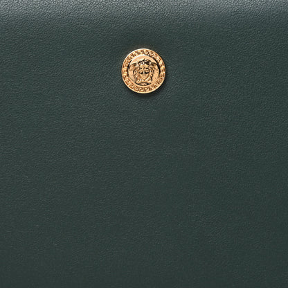 Versace Calfskin Medusa Zip Around Wallet Green 7 of 10