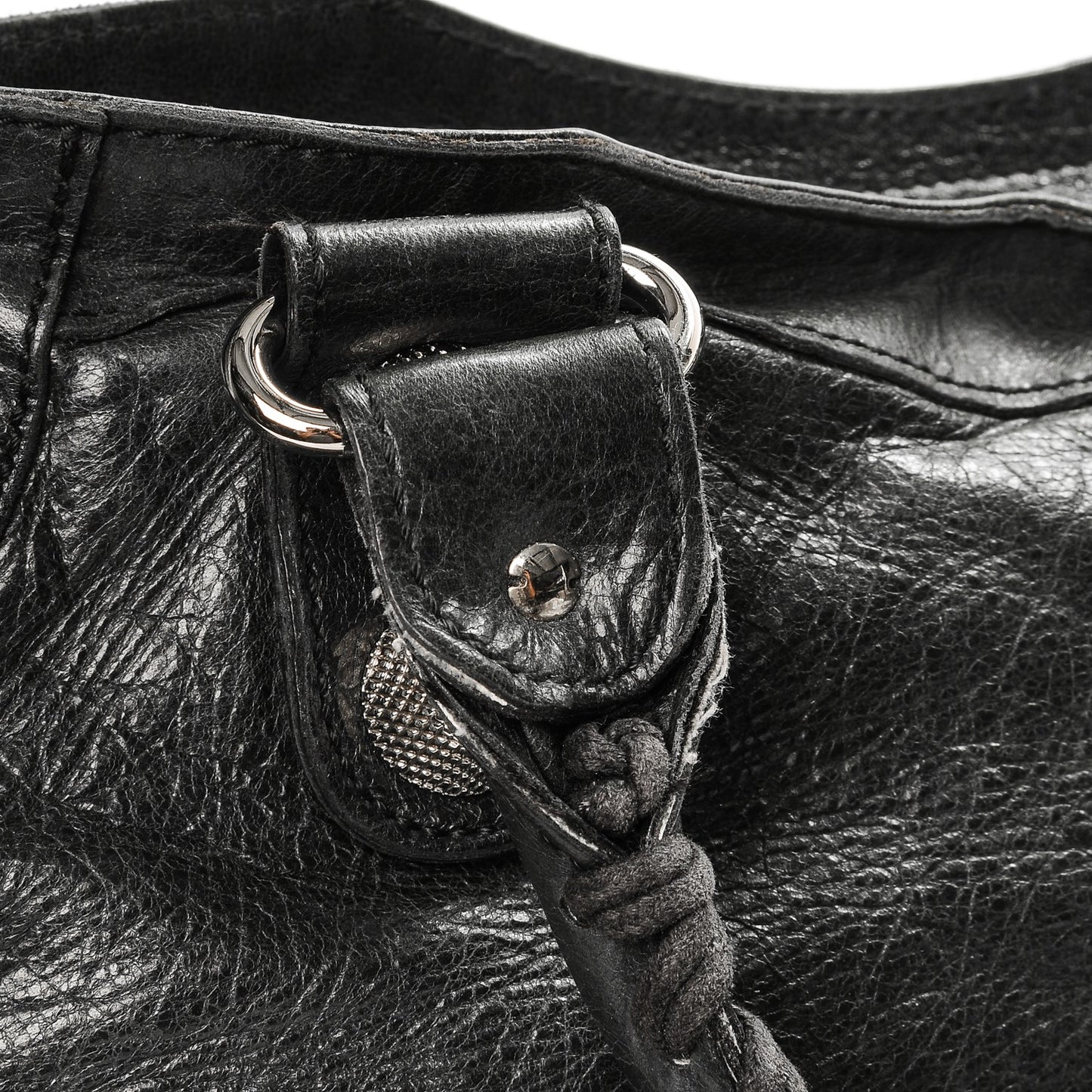 Agneau Giant 21 Silver Hardware Part Time Black