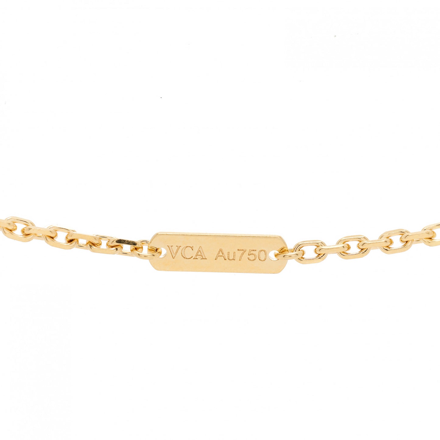 18K Yellow Gold Carnelian Magic Alhambra Long Necklace