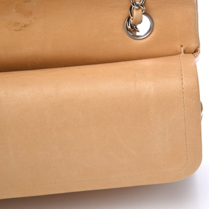 Chanel Lambskin Quilted Medium Double Flap Beige 18 of 19