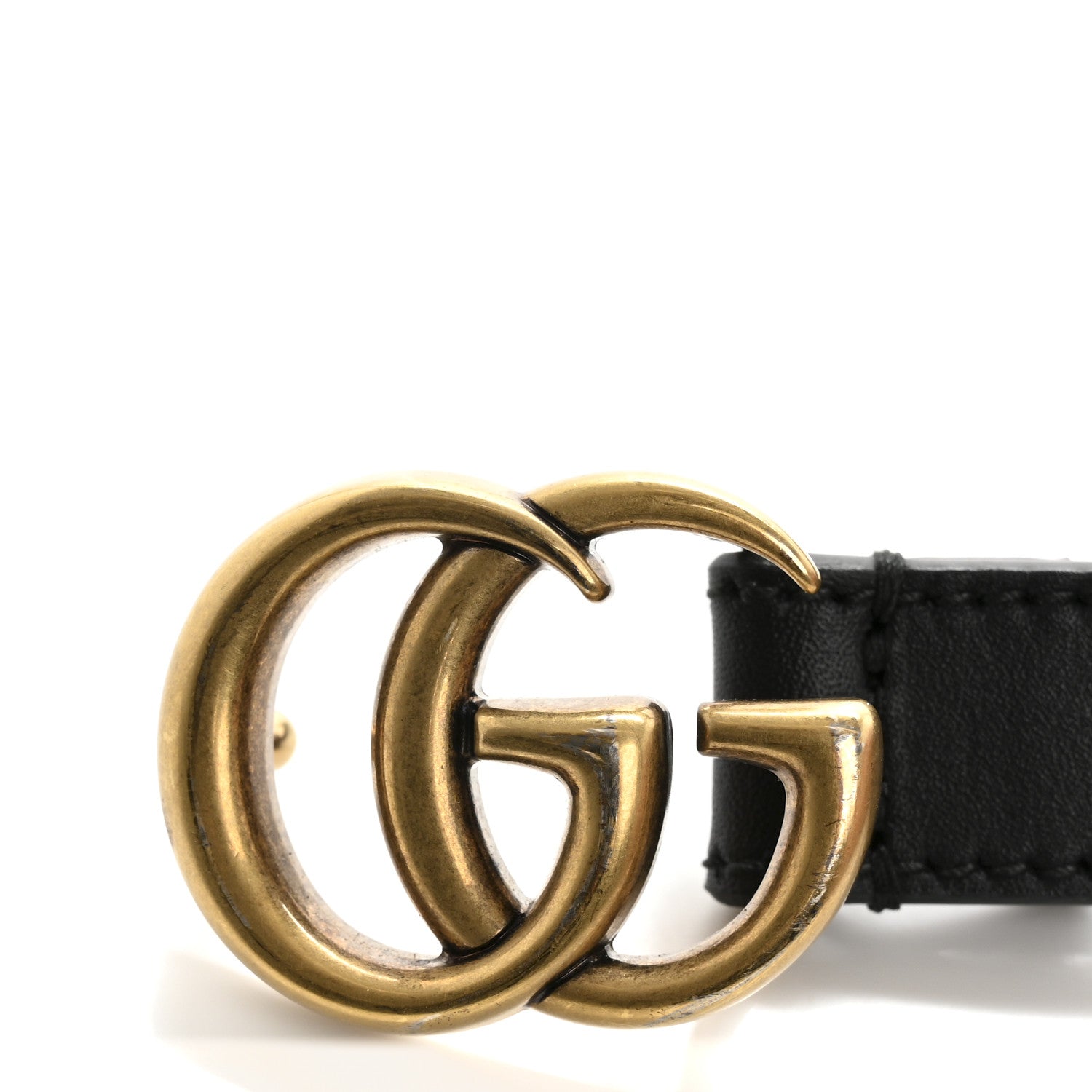 Gucci Calfskin Double G 20mm Belt 75 30 Black 5 of 5