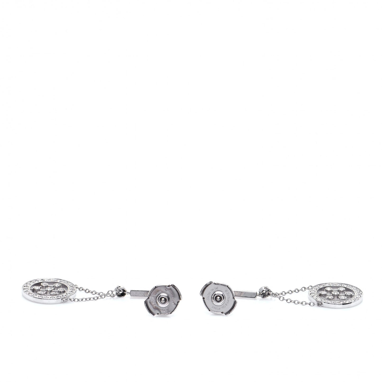 Platinum Diamond Voile Drop Earrings