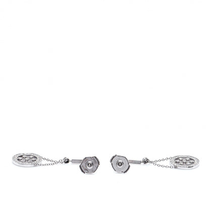 Tiffany Platinum Diamond Voile Drop Earrings 4 of 7