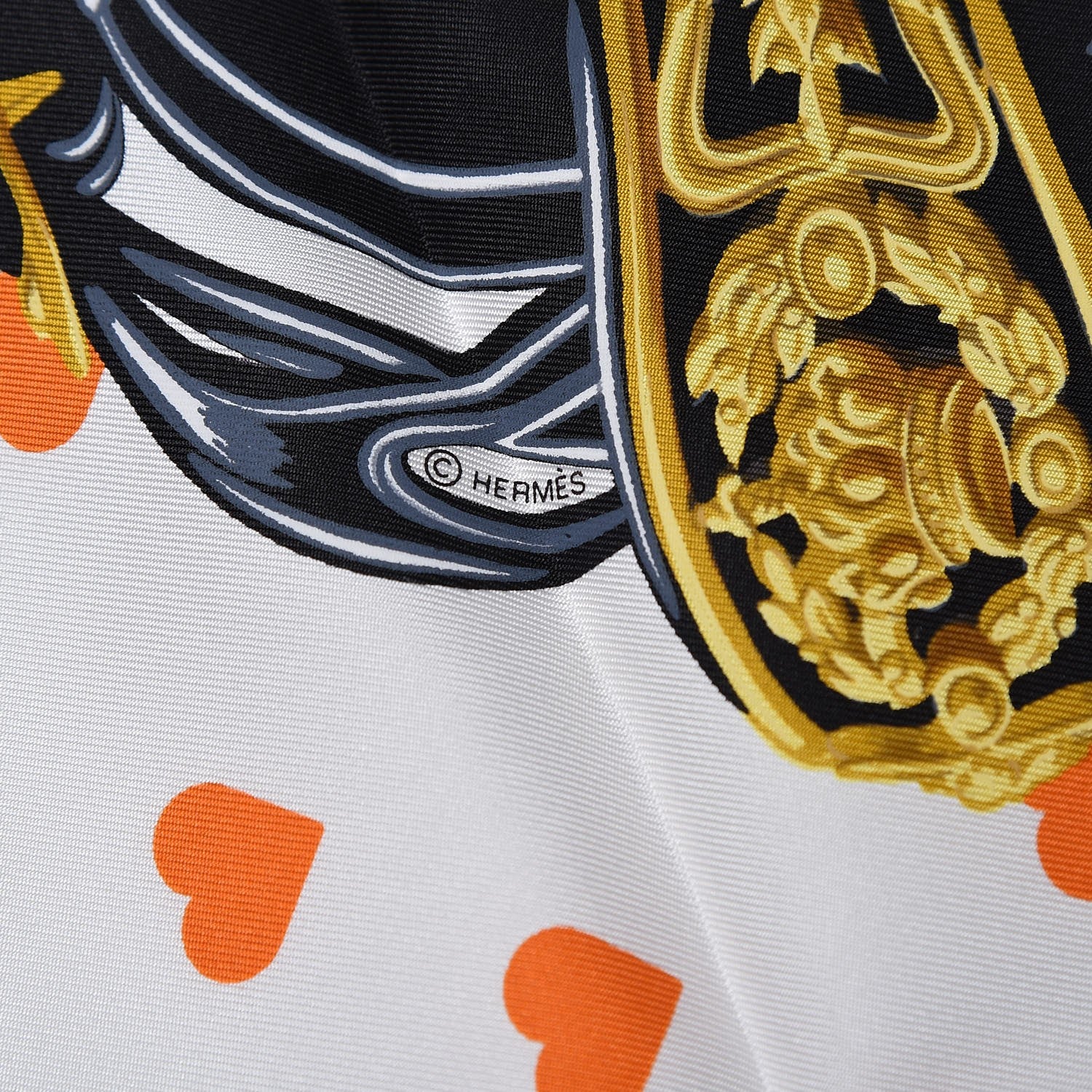 Hermes Silk Brides De Gala Love Scarf 90 4 of 5