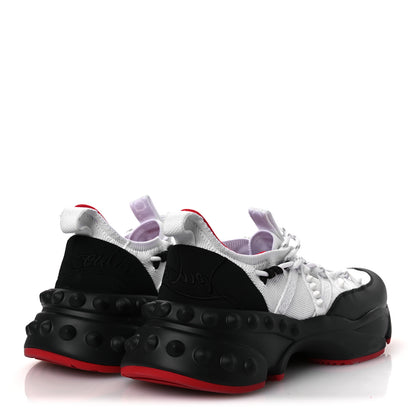 Christian Louboutin Calfskin Neoprene Mens Trailnrun Sneakers 43.5 Black White 5 of 14