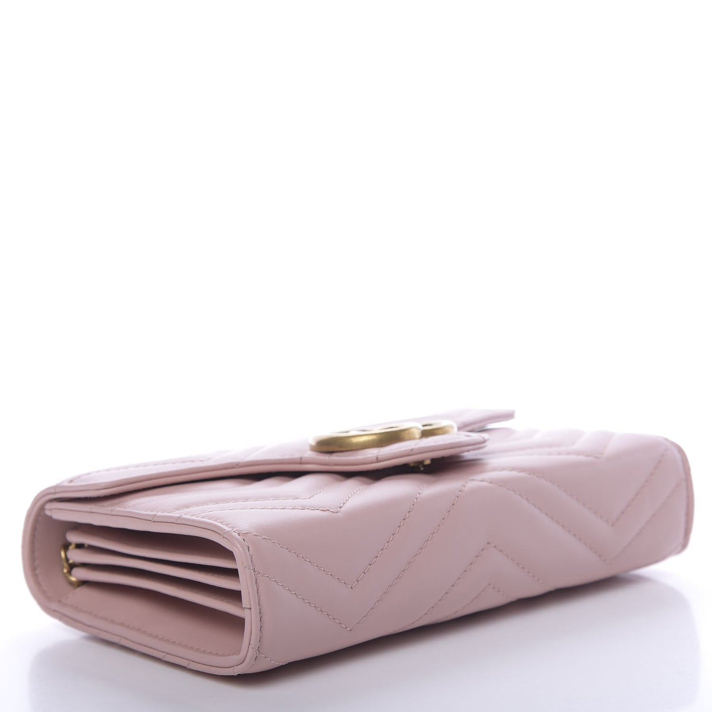 Calfskin Matelasse GG Marmont Chain Wallet Perfect Pink