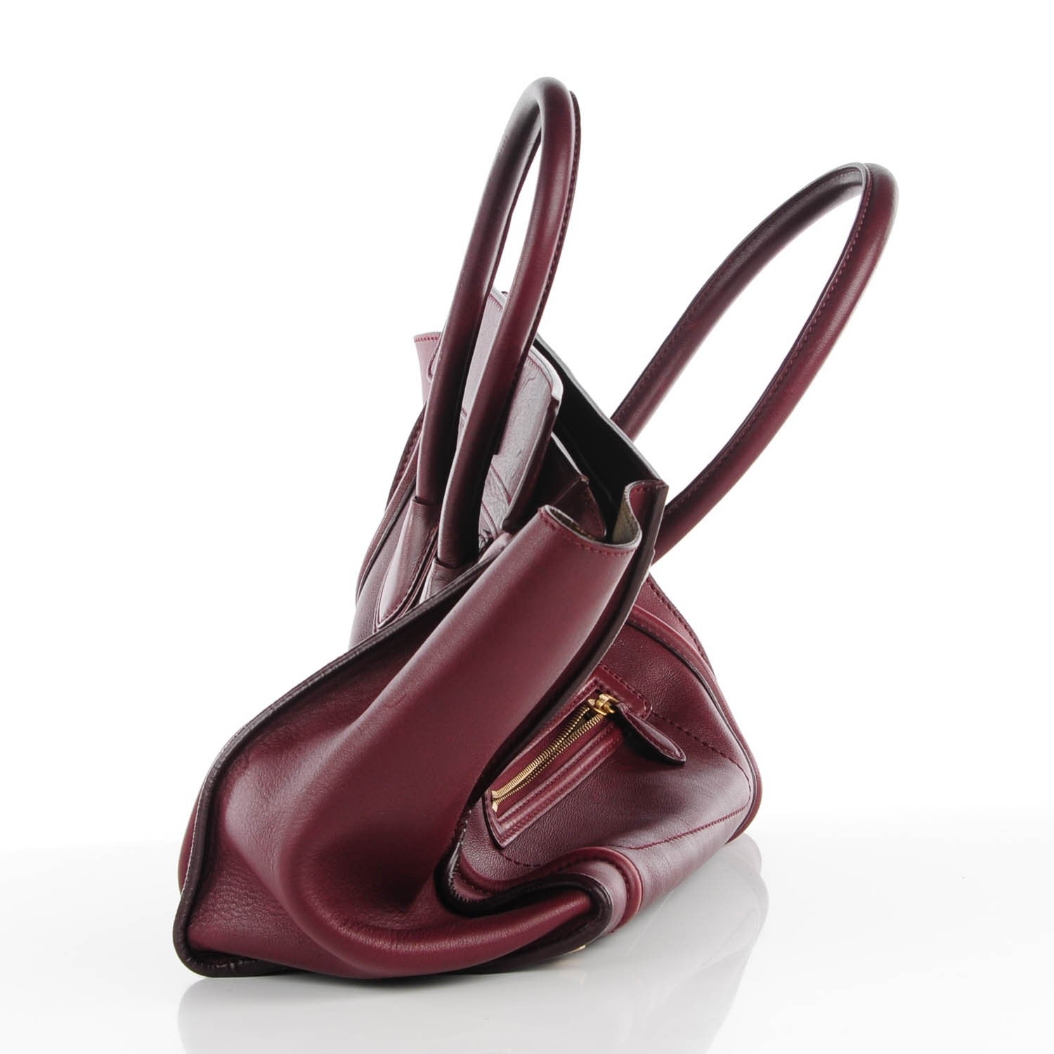 Celine Smooth Calfskin Mini Luggage Burgundy 8 of 10
