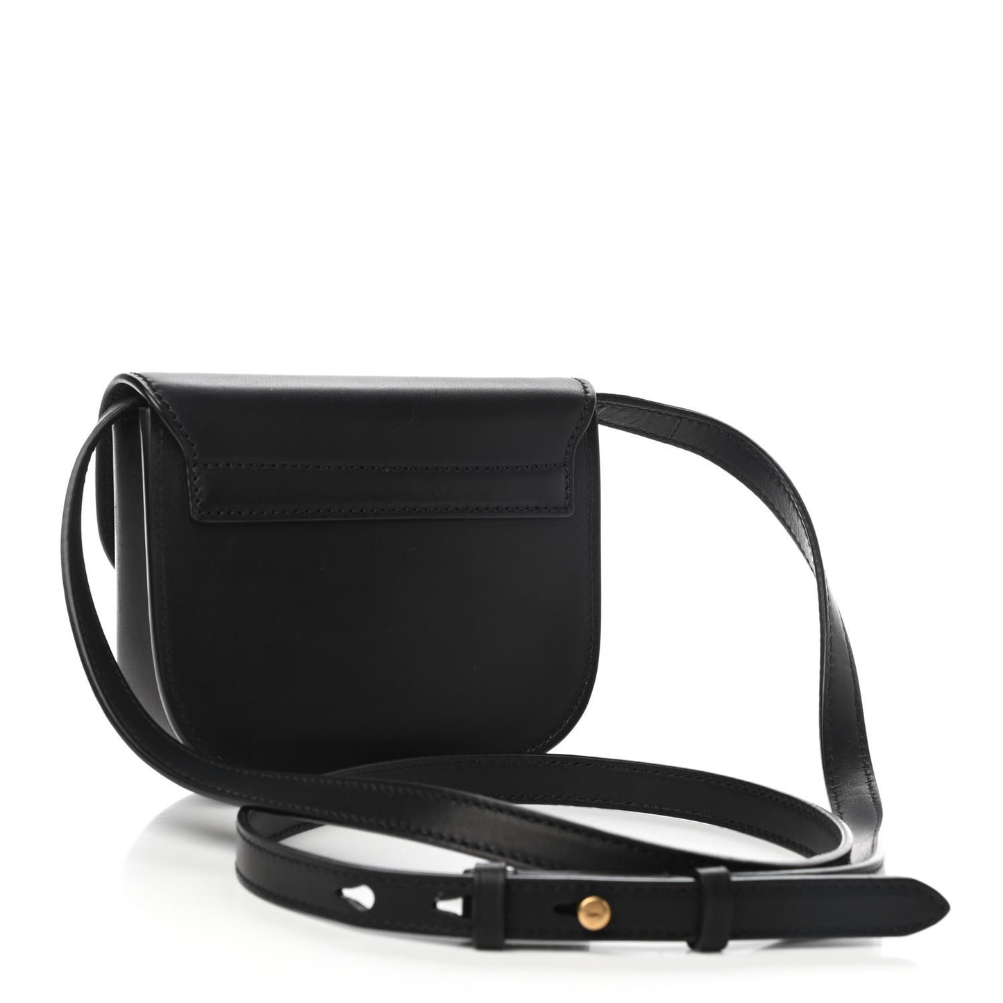 Smooth Calfskin Mini Classic Monogram Kaia Satchel Black