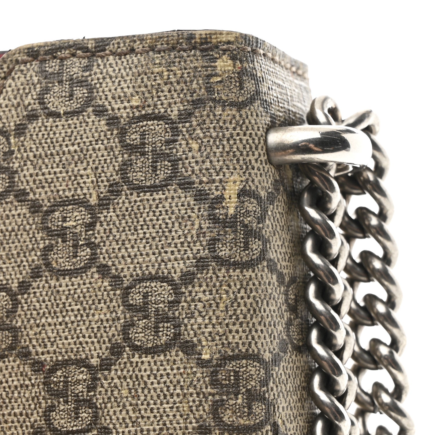 Gucci GG Supreme Monogram Mini Dionysus Shoulder Bag Hibiscus Red 12 of 14