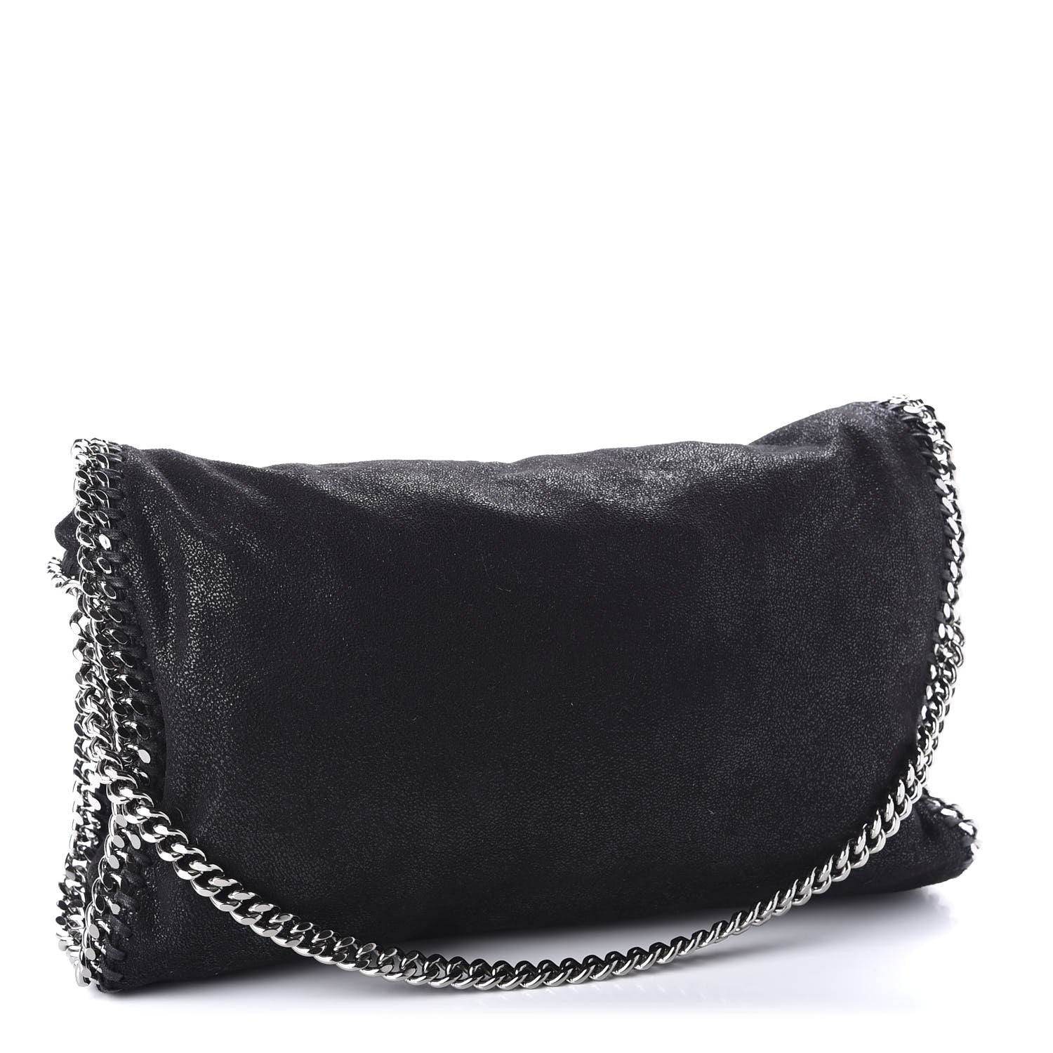 Stella McCartney Shaggy Deer Falabella Fold Over Tote Black 4 of 11