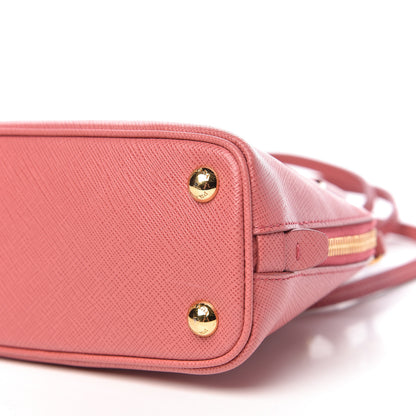Prada Saffiano Lux Mini Promenade Tote Peonia 10 of 11