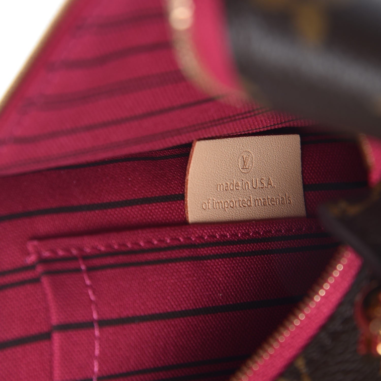 Louis Vuitton Monogram Neverfull MM GM Pochette Pivoine 7 of 8
