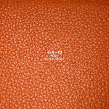 Hermes Taurillon Clemence Picotin Lock 18 PM Orange 6 of 14