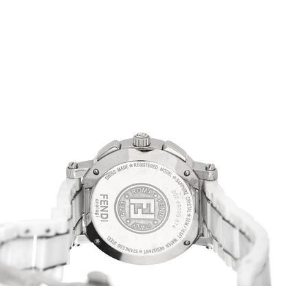 Fendi Stainless Steel Ceramic 38mm Chronograph Quartz Watch White 4 of 4