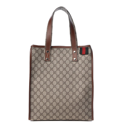 Gucci GG Plus Monogram Small Signature Web Loop Vertical Tote Light Brown 1 of 13