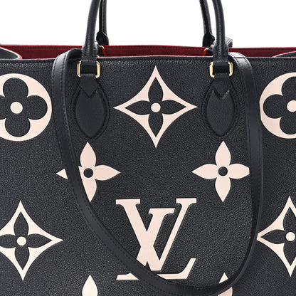 Louis Vuitton Empreinte Monogram Giant Onthego GM Black Beige 7 of 9