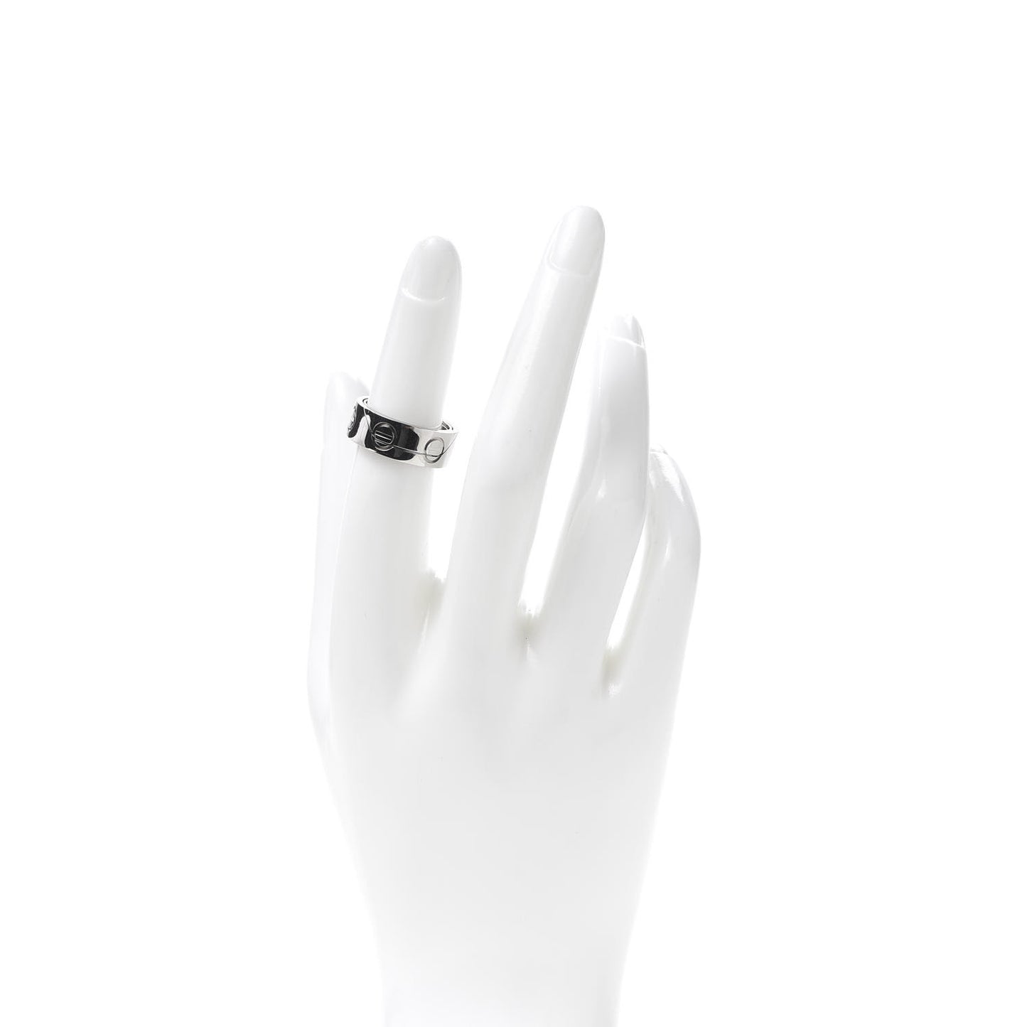 18K White Gold 7mm Astro LOVE Ring 50 5.25