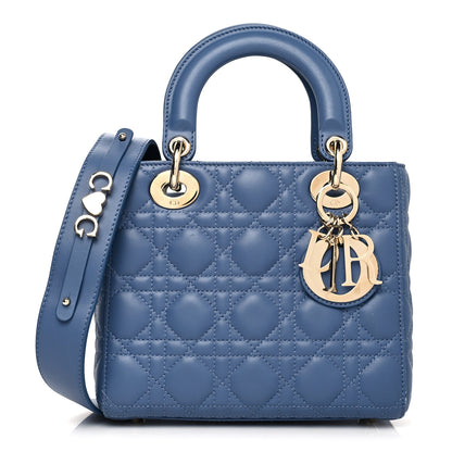 Christian Dior Lambskin Cannage Small My ABCDior Lady Dior Blue 1 of 9