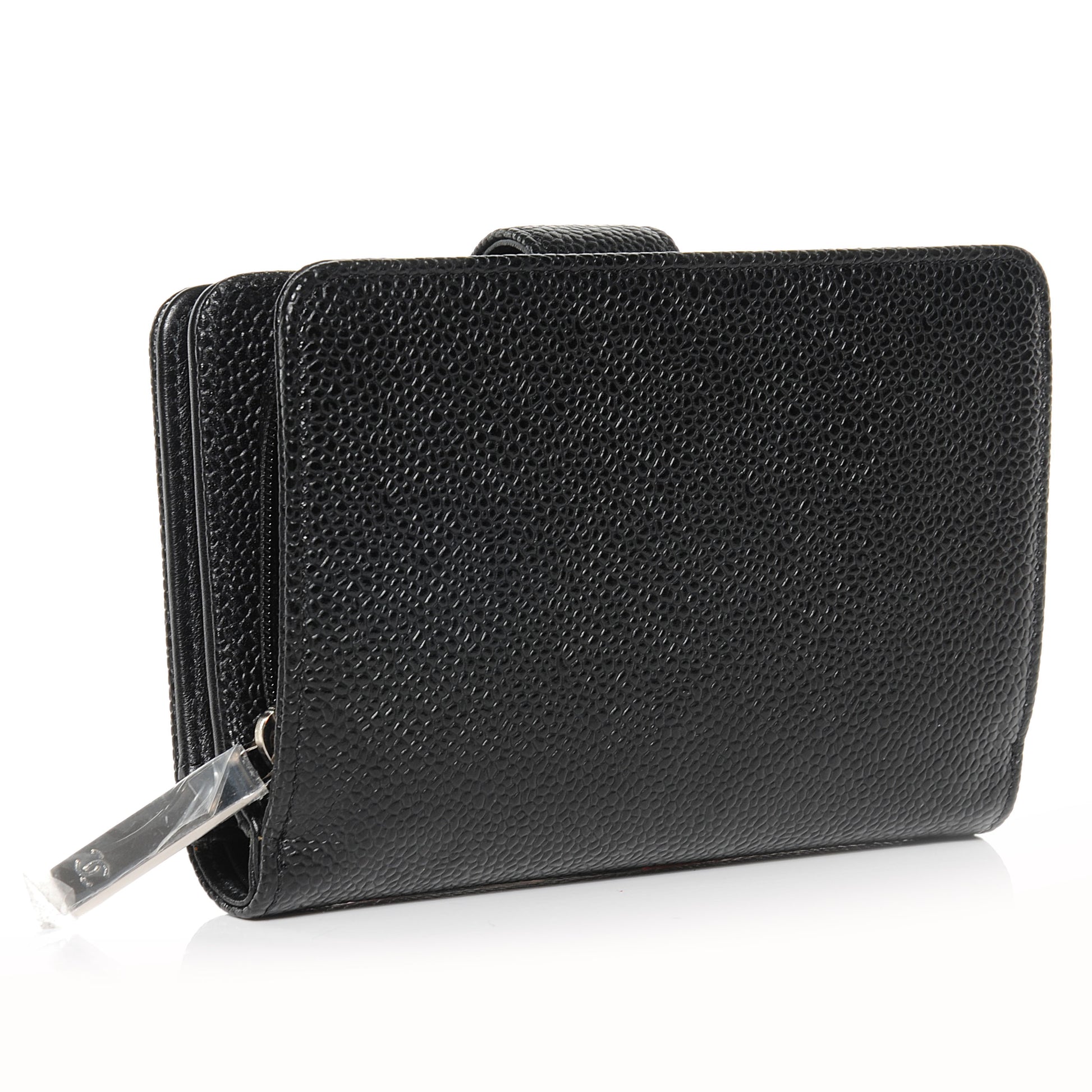 Chanel Caviar CC French Wallet Black 3 of 8