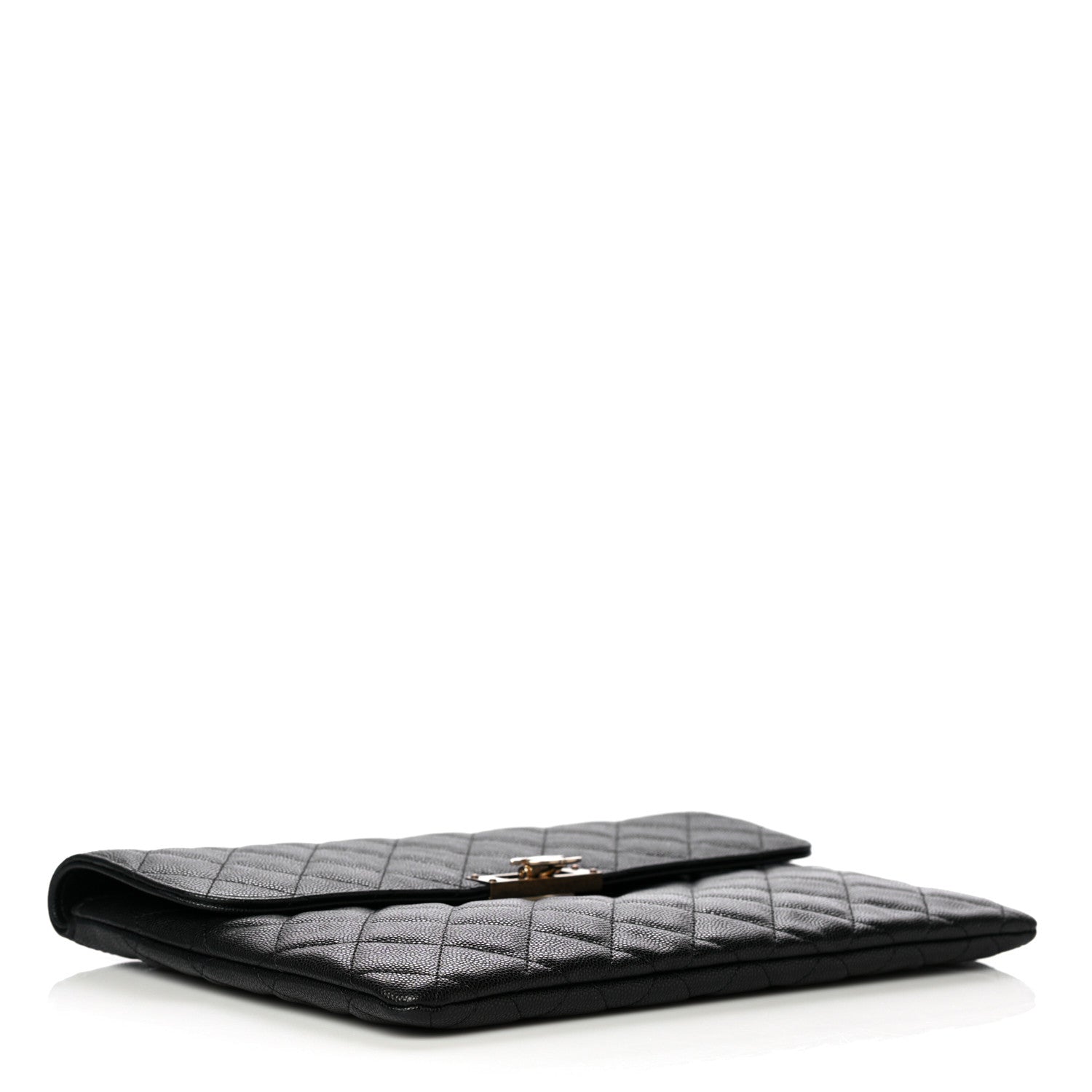 Chanel Caviar Quilted Medium Golden Class Pouch Black 4 of 9