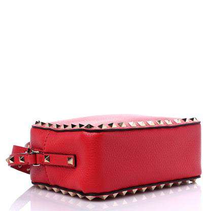 Valentino Garavani Grained Calfskin Rockstud Camera Crossbody Bag Rouge Pur 3 of 7