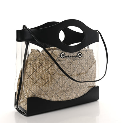 Chanel Calfskin PVC Quilted Chanel 31 Bag Black 3 of 9