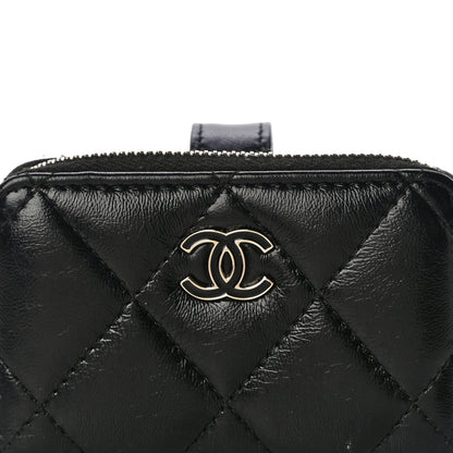 Chanel Shiny Lambskin Coin Purse Bracelet Black 9 of 12