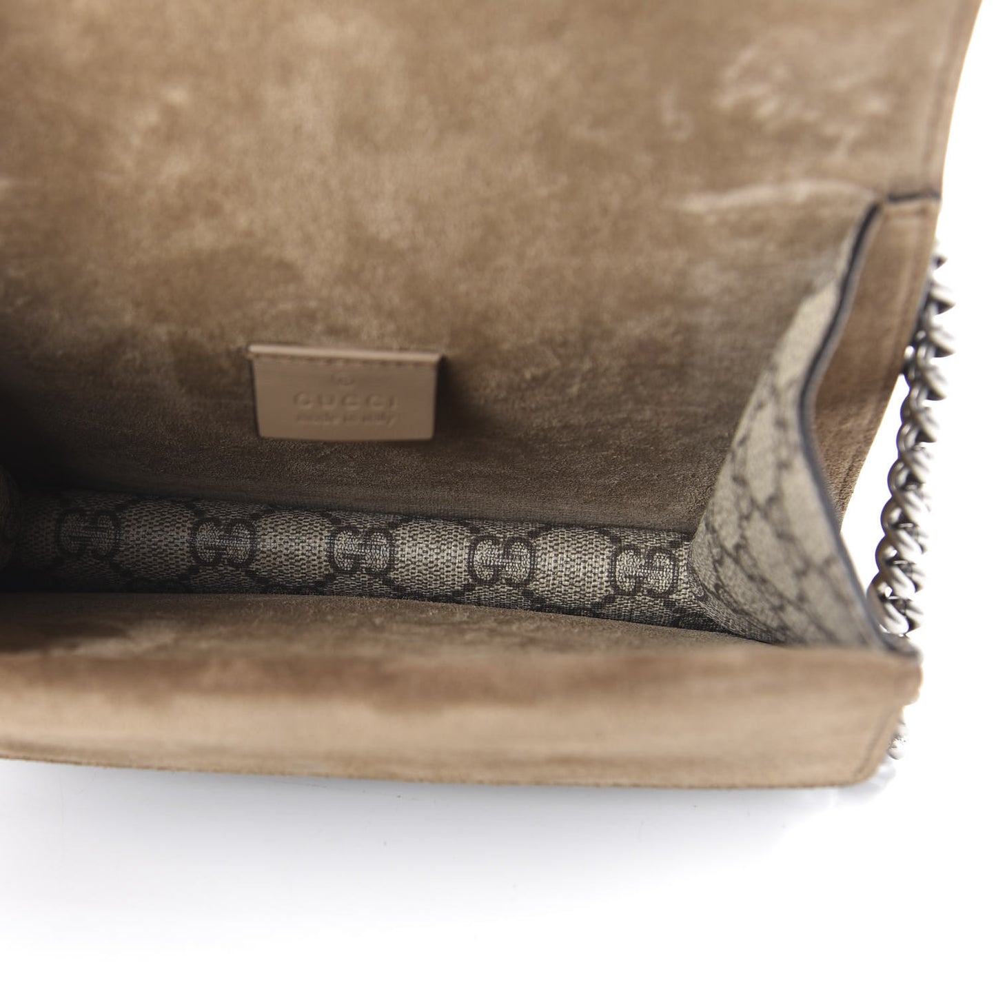 GG Supreme Monogram Mini Dionysus Shoulder Bag Taupe