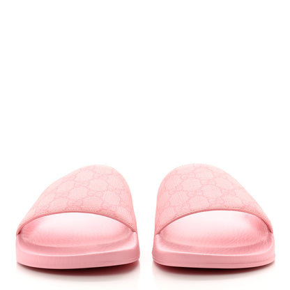 Gucci GG Supreme Monogram Slide Sandals 41 Cotton Candy Dark Cotton Candy 2 of 8